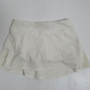 Lululemon Women's Play Off The Pleats Skirt *13" White Size 6